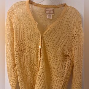 April Cornell Crochet Knit Cardigan